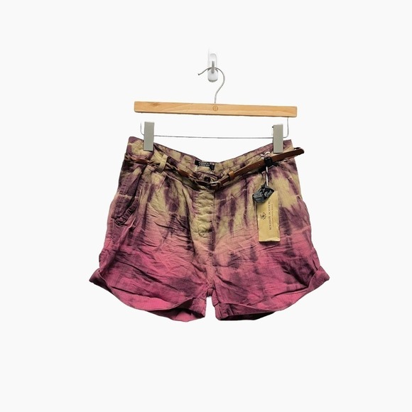 Maison Scotch Beach Shorts With Belt Ombre Multicolor - Picture 1 of 6